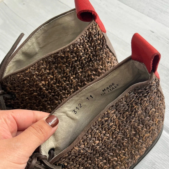 RARE Del Toro Brown Woven Chukka Sneaker Size 11 - Picture 7 of 7